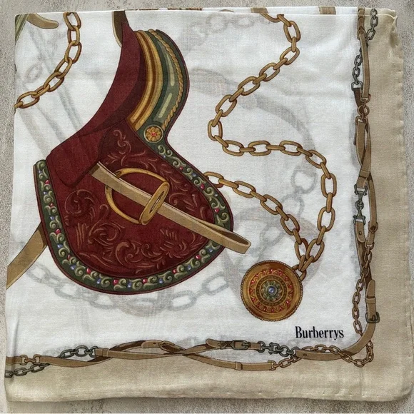 Burberry Saddle and Reins Print Scarf - Picture 2 of 7